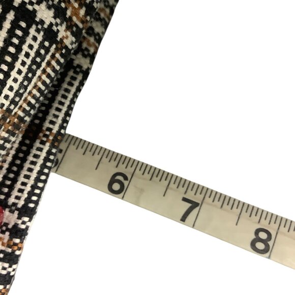 Thirty-One Plaid Cosmetic Bag Crown Embroidery 7.5" Cotton/Polyester - Picture 6 of 6